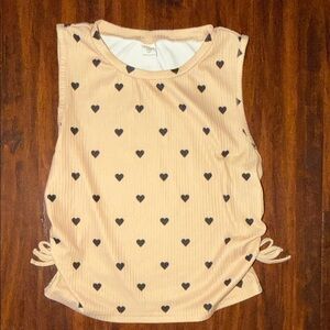 4 For $12 Girls Heart Patterned Sleeveless Top